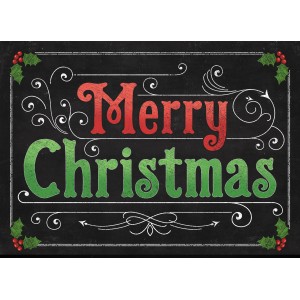 The Holiday Aisle Merry Christmas Kitchen Mat HLDY7295